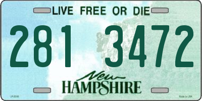 NH license plate 2813472