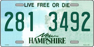 NH license plate 2813492
