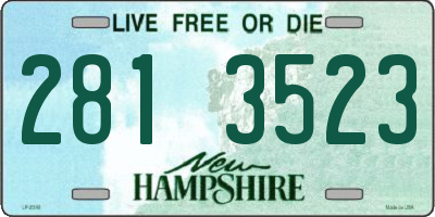 NH license plate 2813523