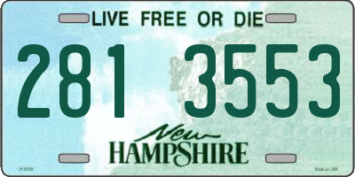 NH license plate 2813553