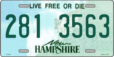 NH license plate 2813563