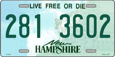 NH license plate 2813602