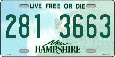 NH license plate 2813663