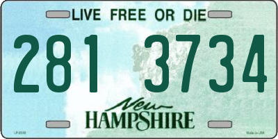 NH license plate 2813734