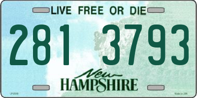 NH license plate 2813793