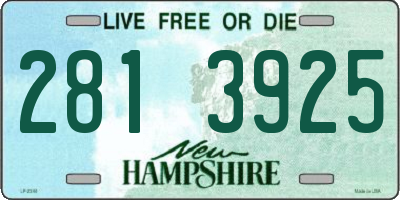 NH license plate 2813925