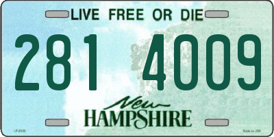 NH license plate 2814009