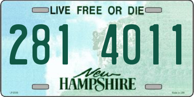 NH license plate 2814011
