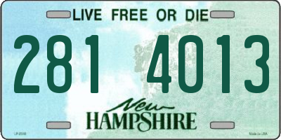 NH license plate 2814013