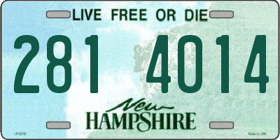 NH license plate 2814014