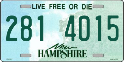 NH license plate 2814015