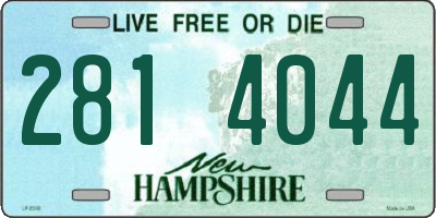NH license plate 2814044