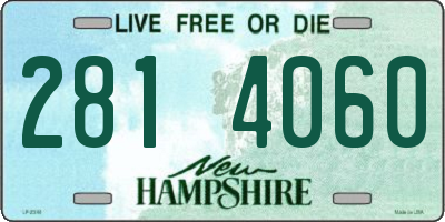 NH license plate 2814060