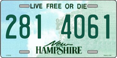 NH license plate 2814061