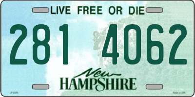 NH license plate 2814062