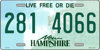 NH license plate 2814066