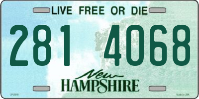 NH license plate 2814068