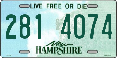 NH license plate 2814074