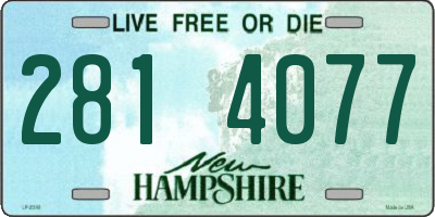 NH license plate 2814077