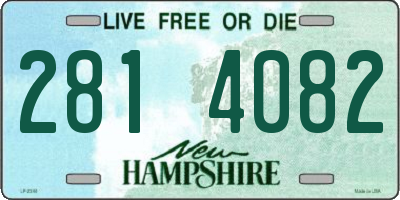 NH license plate 2814082