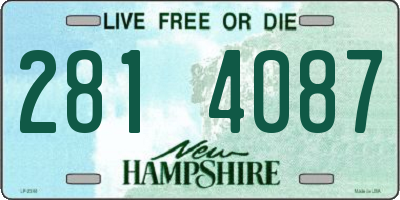 NH license plate 2814087