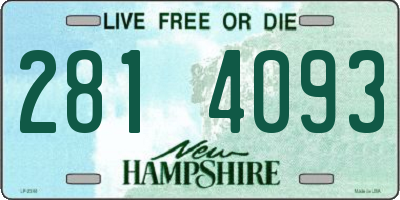 NH license plate 2814093