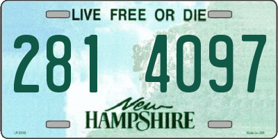 NH license plate 2814097