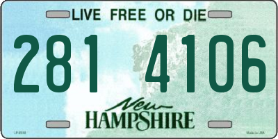 NH license plate 2814106