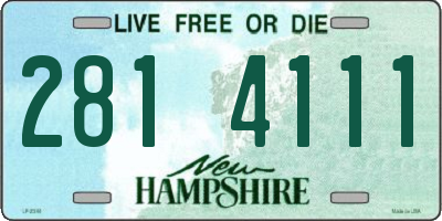NH license plate 2814111