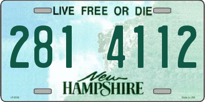 NH license plate 2814112