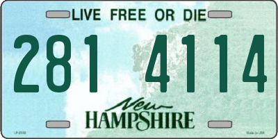 NH license plate 2814114