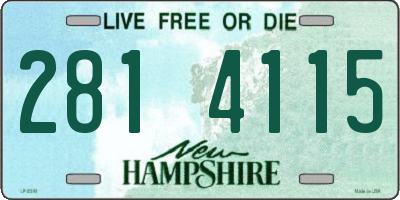 NH license plate 2814115
