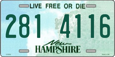NH license plate 2814116