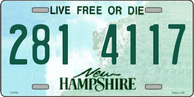 NH license plate 2814117