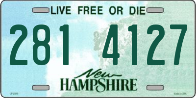 NH license plate 2814127