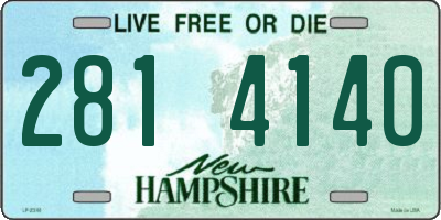 NH license plate 2814140