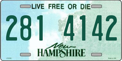NH license plate 2814142
