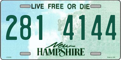 NH license plate 2814144