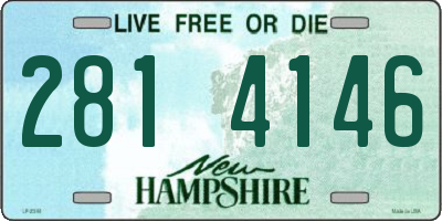 NH license plate 2814146