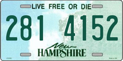 NH license plate 2814152