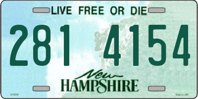 NH license plate 2814154