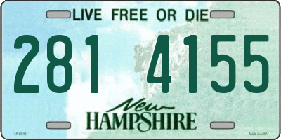 NH license plate 2814155