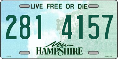 NH license plate 2814157