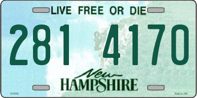 NH license plate 2814170