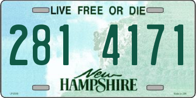 NH license plate 2814171