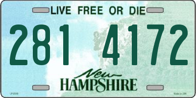 NH license plate 2814172