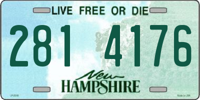 NH license plate 2814176