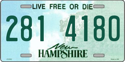 NH license plate 2814180