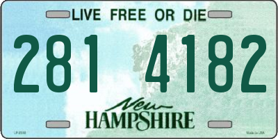 NH license plate 2814182