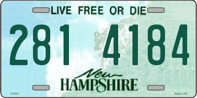 NH license plate 2814184